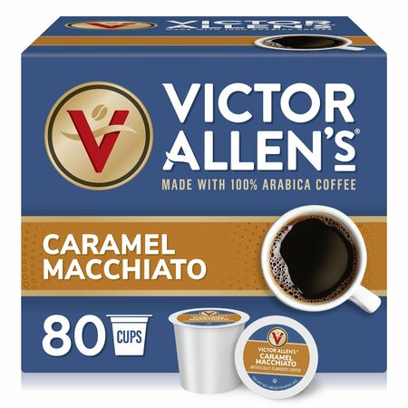 VICTOR ALLEN Caramel Macchiato Coffee Single Serve Cup, PK80 FG014619RV